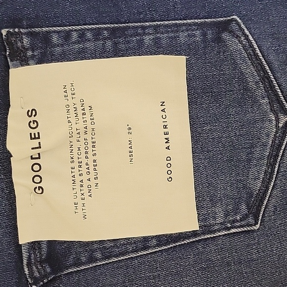 Good American good legs sz 6/28 new with tags yoke front sculpting jeans - Picture 3 of 6